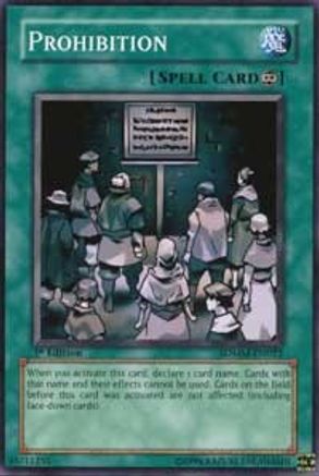 Prohibition (SDMM-EN022) - Structure Deck: Machina Mayhem 1st Edition