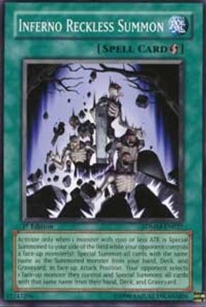 Inferno Reckless Summon (SDMM-EN027) - Structure Deck: Machina Mayhem 1st Edition