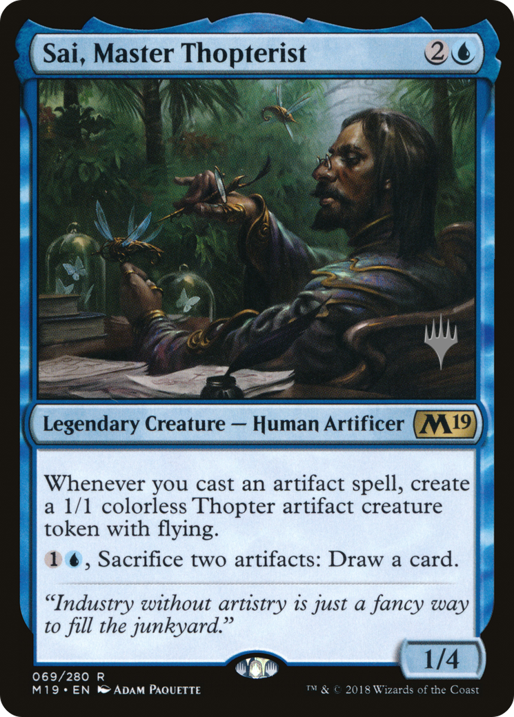 Sai, Master Thopterist (PPM20-69P) - Core Set 2019 Promos Foil