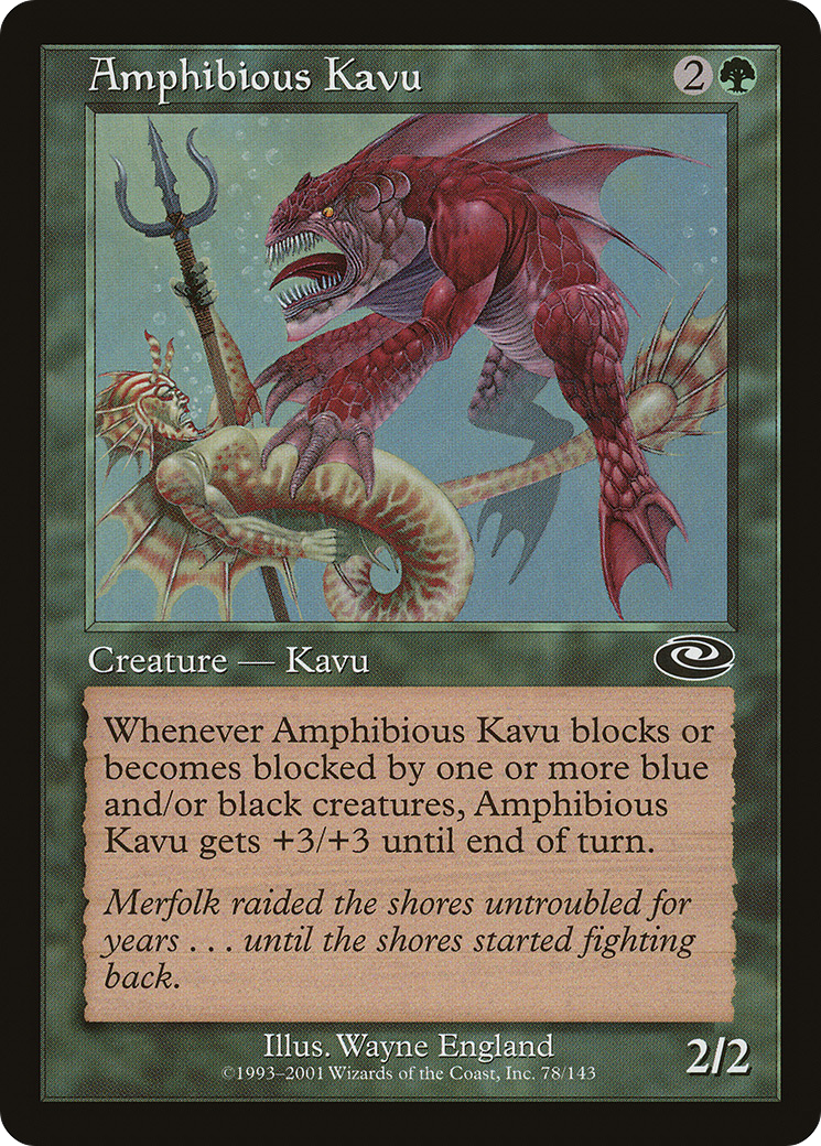 Amphibious Kavu (PLS-078) - Planeshift Foil