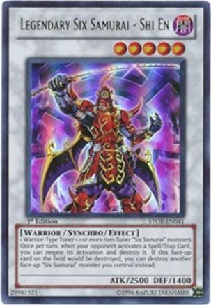 Legendary Six Samurai - Shi En (STOR-EN041) - Storm of Ragnarok 1st Edition