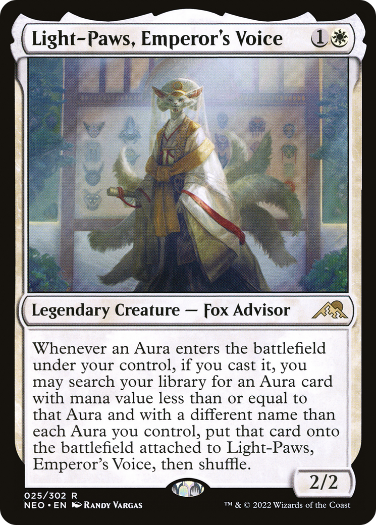 Light-Paws, Emperor's Voice (NEO-025) - Kamigawa: Neon Dynasty Foil