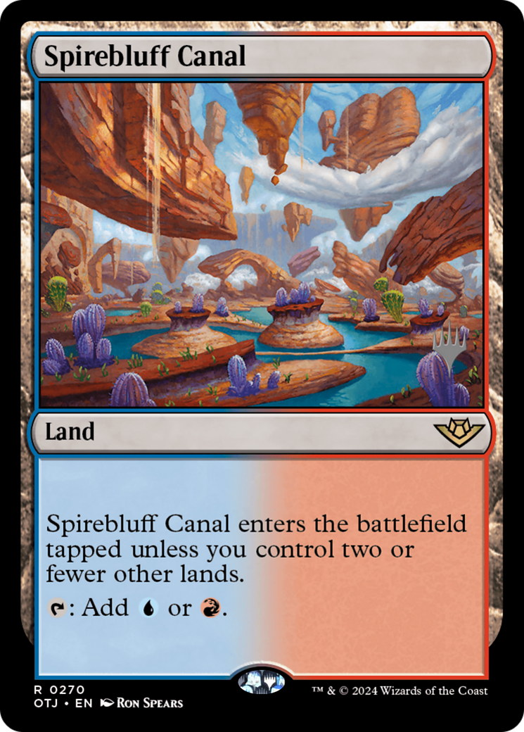 Spirebluff Canal (PPOTJ-270P) - Outlaws of Thunder Junction Promos Foil