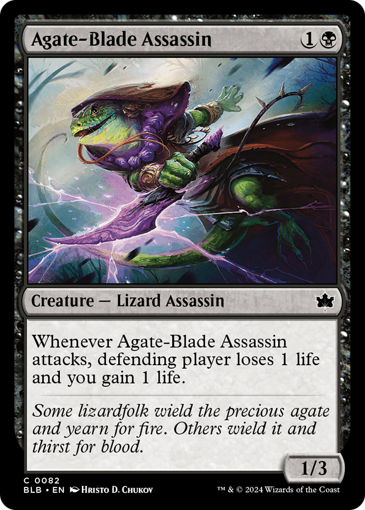 Agate-Blade Assassin (BLB-082) - Bloomburrow