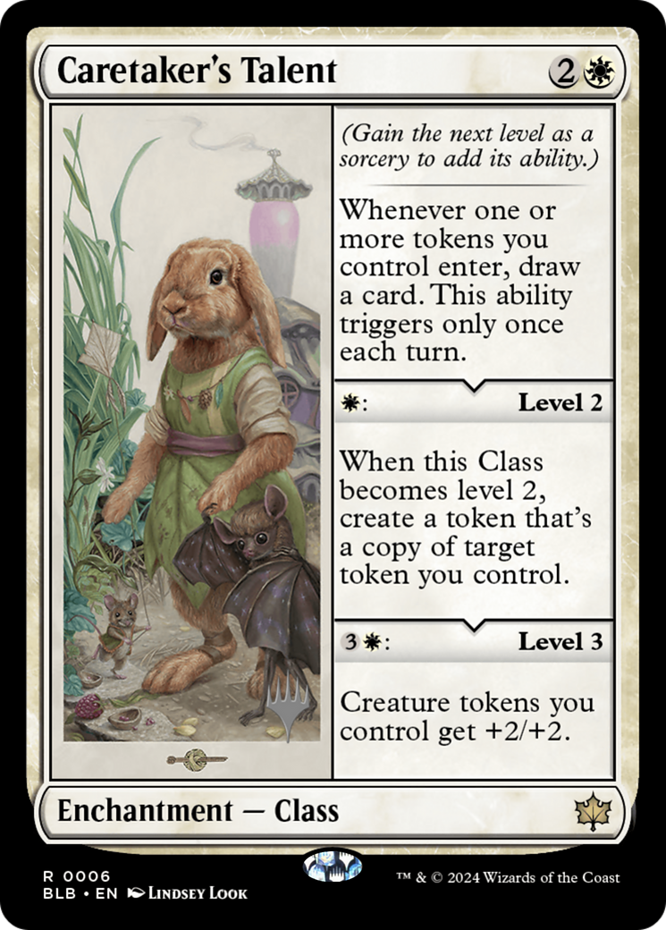Caretaker's Talent (PPBLB-06P) - Bloomburrow Promos