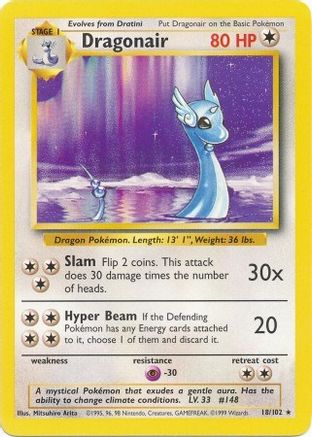 Dragonair 018/102 Base Set - Rare