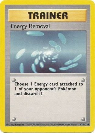 Energy Removal 092/102 Base Set - Common