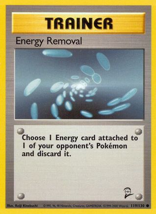 Energy Removal 119/130 Base Set 2 - Common