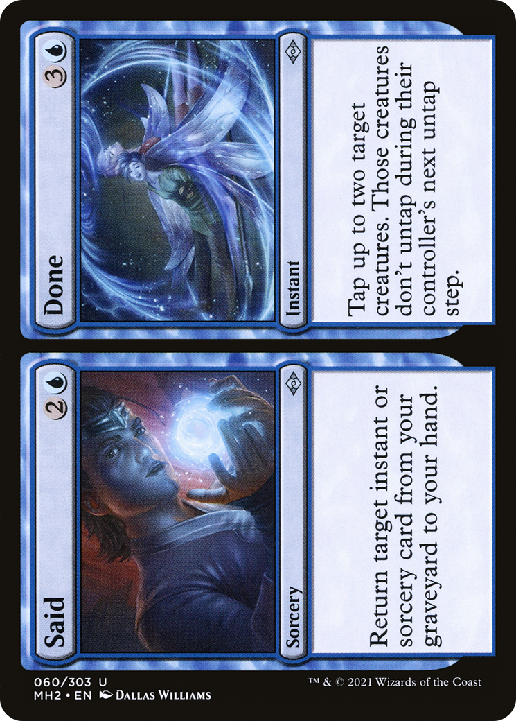 Said // Done (MH2-060) - Modern Horizons 2 Foil