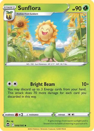 Sunflora 006/195 SWSH12 Silver Tempest - Uncommon