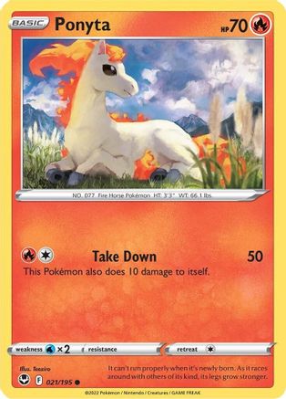 Ponyta 021/195 SWSH12 Silver Tempest - Common