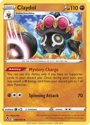 Claydol 094/195 SWSH12 Silver Tempest - Uncommon