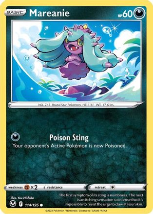 Mareanie 114/195 SWSH12 Silver Tempest - Common