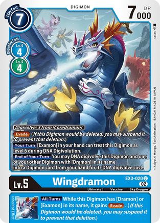 Wingdramon (EX3-020) - Draconic Roar