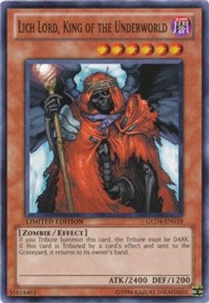 Lich Lord, King of the Underworld (GLD4-EN019) - Gold Series 4: Pyramids Edition Limited