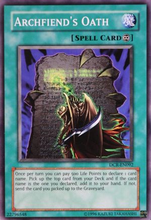 Archfiend's Oath (DCR-EN092) - Dark Crisis (Worldwide English) Unlimited