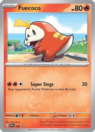 Fuecoco 002 - Holofoil SV Scarlet & Violet Promo Cards - Promo