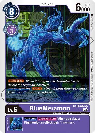 BlueMeramon (BT11-084) - Dimensional Phase Foil