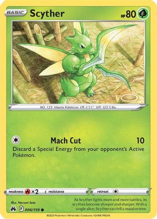 Scyther 006/159 Crown Zenith - Common