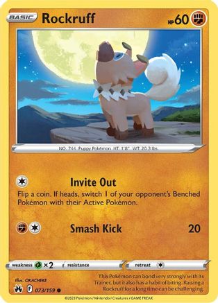 Rockruff 073/159 Crown Zenith - Common