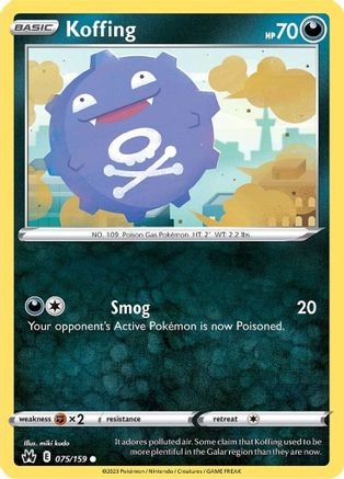 Koffing 075/159 Crown Zenith - Common