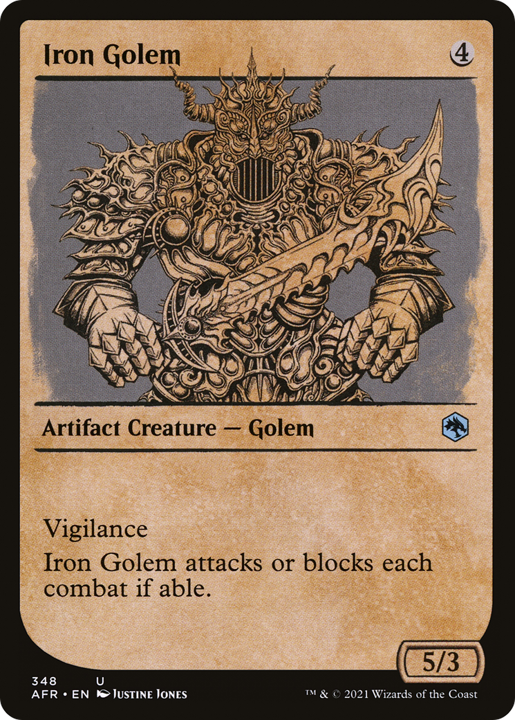 Iron Golem (AFR-348) - Adventures in the Forgotten Realms: (Showcase)