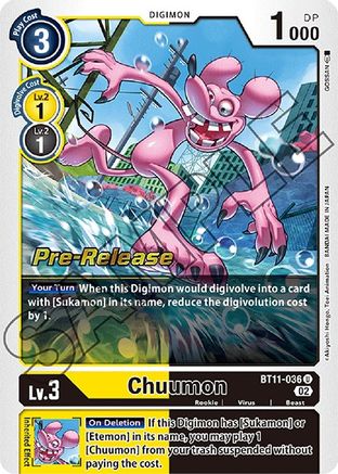 Chuumon (BT11-036) - Dimensional Phase Pre-Release Cards Foil