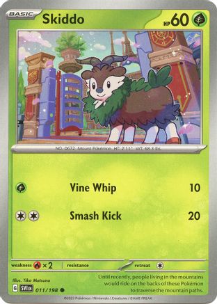 Skiddo 011/198 SV01 Scarlet & Violet Base Set - Common