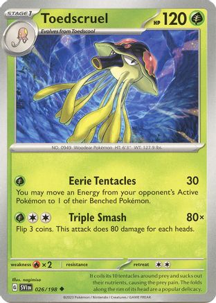 Toedscruel 026/198 SV01 Scarlet & Violet Base Set - Uncommon