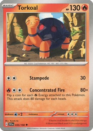 Torkoal 035/198 SV01 Scarlet & Violet Base Set - Uncommon