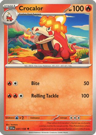 Crocalor 037/198 SV01 Scarlet & Violet Base Set - Uncommon