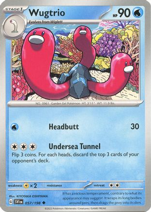 Wugtrio 057/198 SV01 Scarlet & Violet Base Set - Uncommon