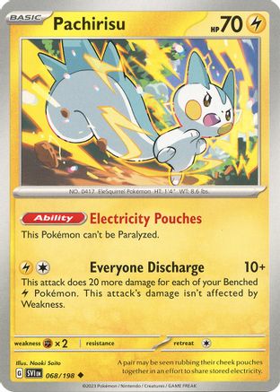 Pachirisu 068/198 SV01 Scarlet & Violet Base Set - Uncommon