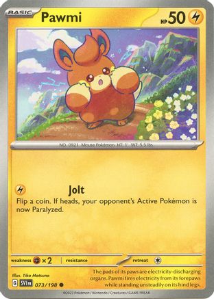 Pawmi 073/198 - Reverse Holofoil SV01 Scarlet & Violet Base Set - Common