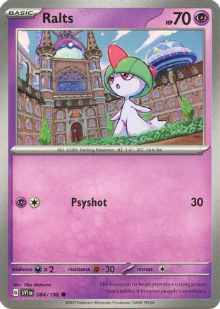 Ralts 084/198 - Reverse Holofoil SV01 Scarlet & Violet Base Set - Common