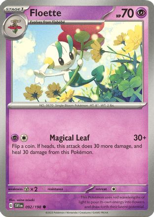 Floette 092/198 - Reverse Holofoil SV01 Scarlet & Violet Base Set - Common