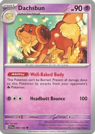 Dachsbun 099/198 SV01 Scarlet & Violet Base Set - Uncommon