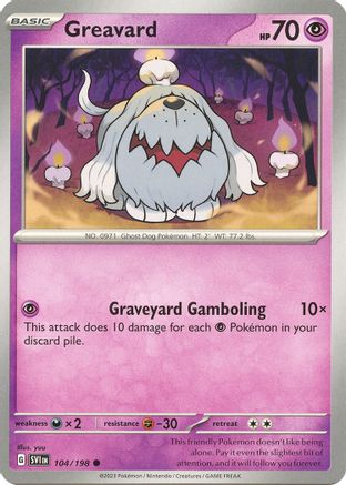 Greavard 104/198 SV01 Scarlet & Violet Base Set - Common