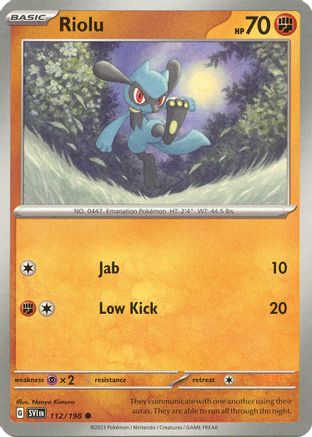 Riolu 112/198 SV01 Scarlet & Violet Base Set - Common