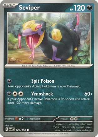 Seviper 128/198 SV01 Scarlet & Violet Base Set - Common