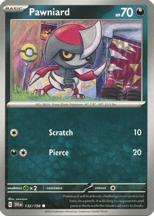 Pawniard 132/198 SV01 Scarlet & Violet Base Set - Common