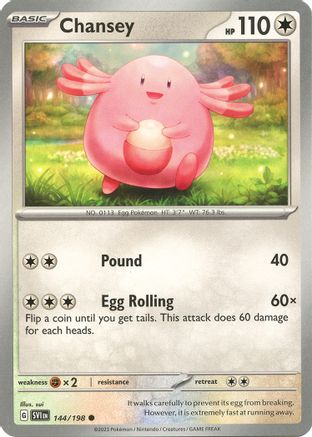 Chansey 144/198 SV01 Scarlet & Violet Base Set - Common