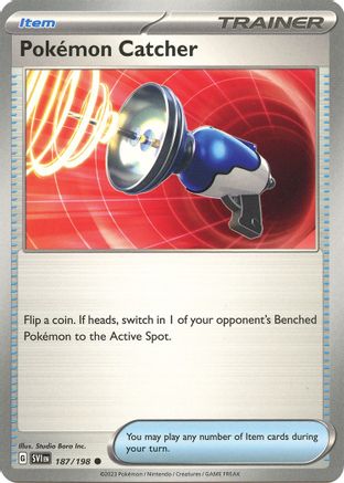 Pokemon Catcher 187/198 SV01 Scarlet & Violet Base Set - Common