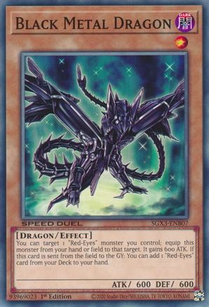 Black Metal Dragon (SGX3-ENB07) - Speed Duel GX: Duelists of Shadows 1st Edition