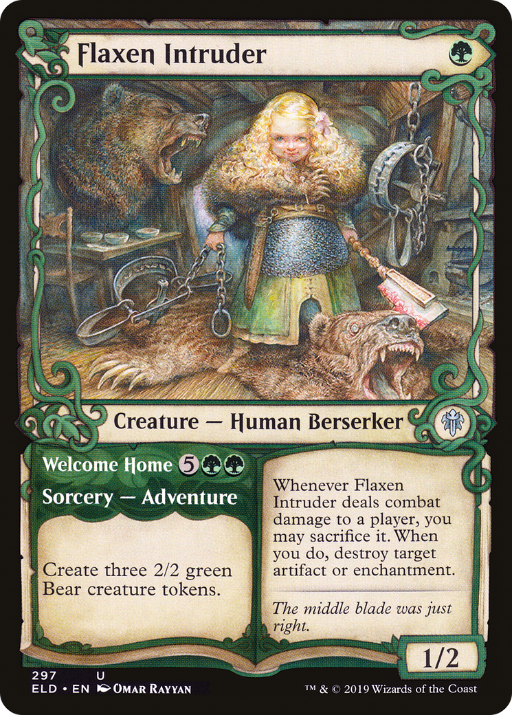 Flaxen Intruder // Welcome Home (ELD-297) - Throne of Eldraine: (Showcase)