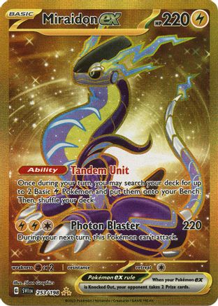 Miraidon ex 253/198 - Holofoil SV01 Scarlet & Violet Base Set - Hyper Rare