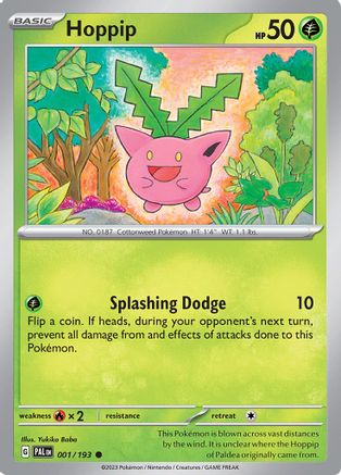 Hoppip 001/193 - Reverse Holofoil SV02 Paldea Evolved - Common
