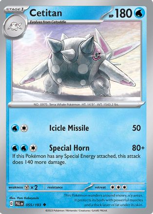 Cetitan 055/193 - Reverse Holofoil SV02 Paldea Evolved - Uncommon