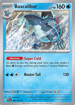 Baxcalibur 060/193 - Holofoil SV02 Paldea Evolved - Rare