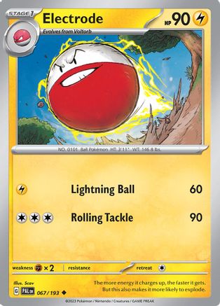 Electrode 067/193 - Reverse Holofoil SV02 Paldea Evolved - Uncommon